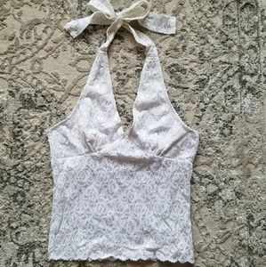 Lace halter top